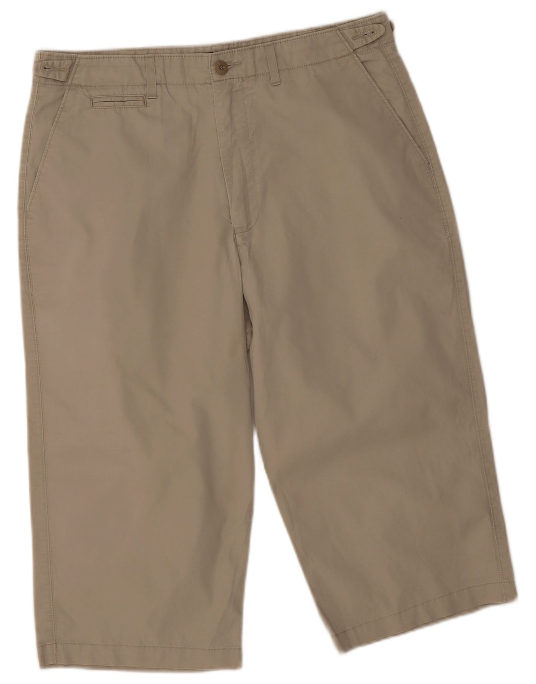 Marks & Spencer Herre Blue Harbor Bermuda Shorts W34 Stor Beige Bomuld