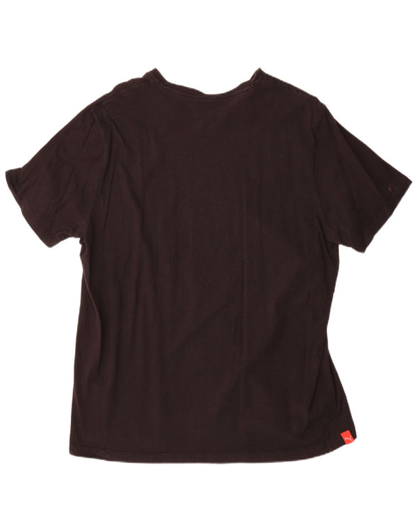 Puma Mens T-Shirt Top XL Black Cotton