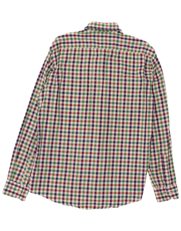 Lacoste Herre Slim Fit Flanellskjorte Størrelse 42 Stor Flerfarvet Gingham