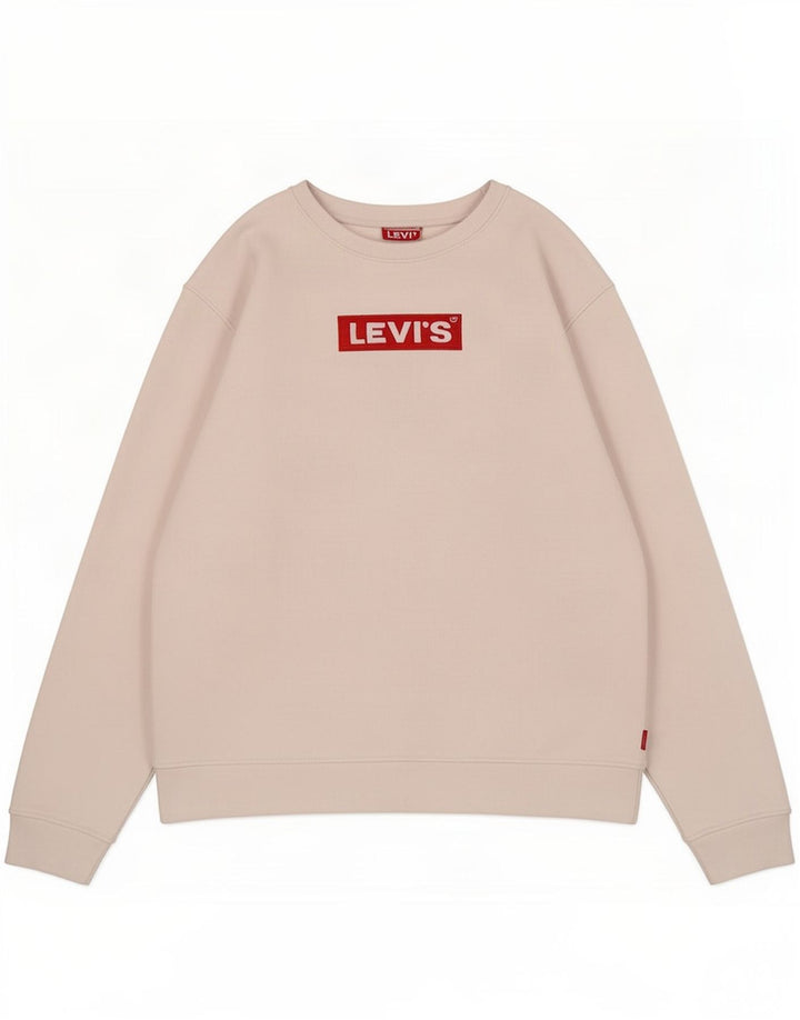 Levi's Grafisk sweatshirt til mænd, lille hvid bomuld