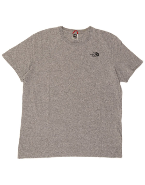 The North Face Herre T-Shirt Top XL Grå Flecked Bomuld