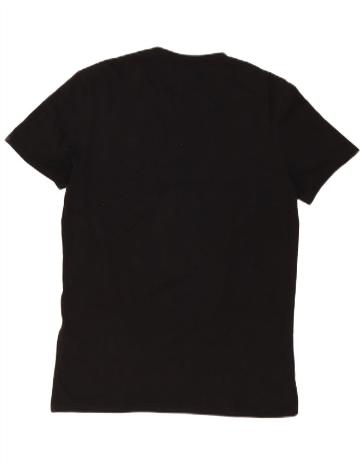 GUESS Mens Graphic T-Shirt Top Medium Black Cotton