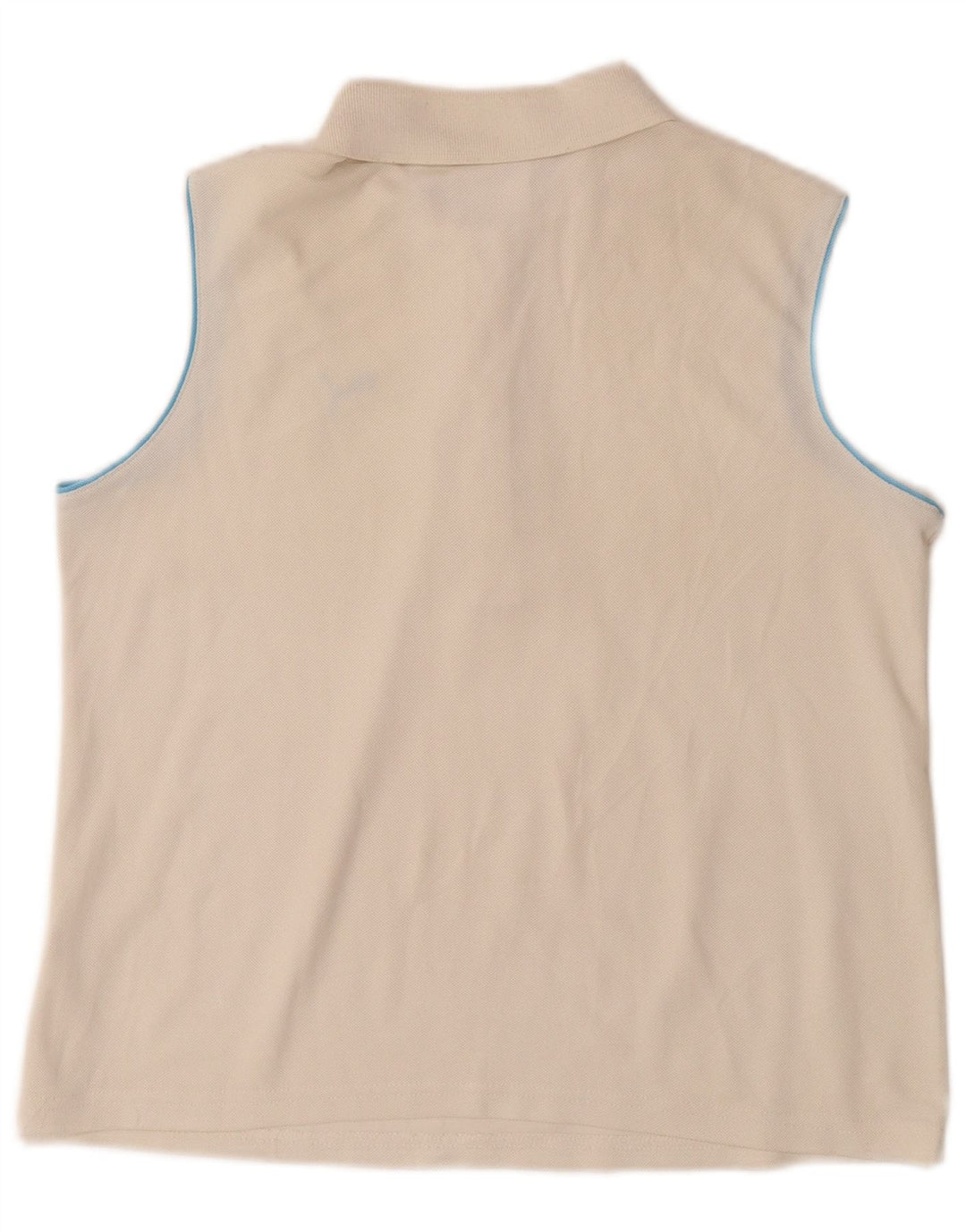 PUMA ærmeløs poloshirt til kvinder UK 14 Medium Off White