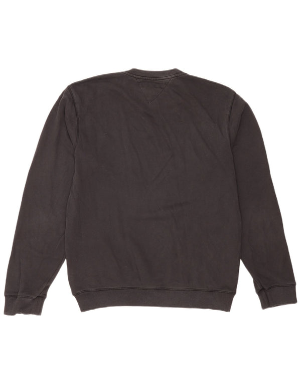Tommy Hilfiger Herre Sweatshirt Jumper Medium Sort Bomuld