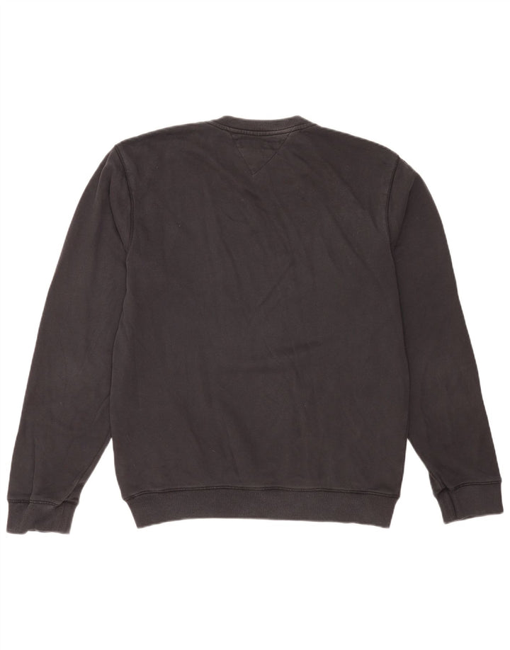 Tommy Hilfiger Herre Sweatshirt Jumper Medium Sort Bomuld