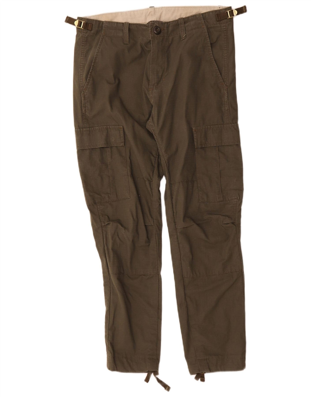 Carhartt Dame Slim Cargo Bukser W29 L26 Khaki Bomuld
