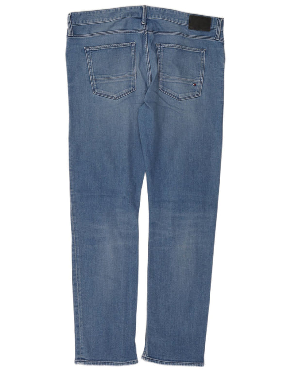Tommy Hilfiger Herre Bleecker Slim Jeans W36 L32 Blå Bomuld