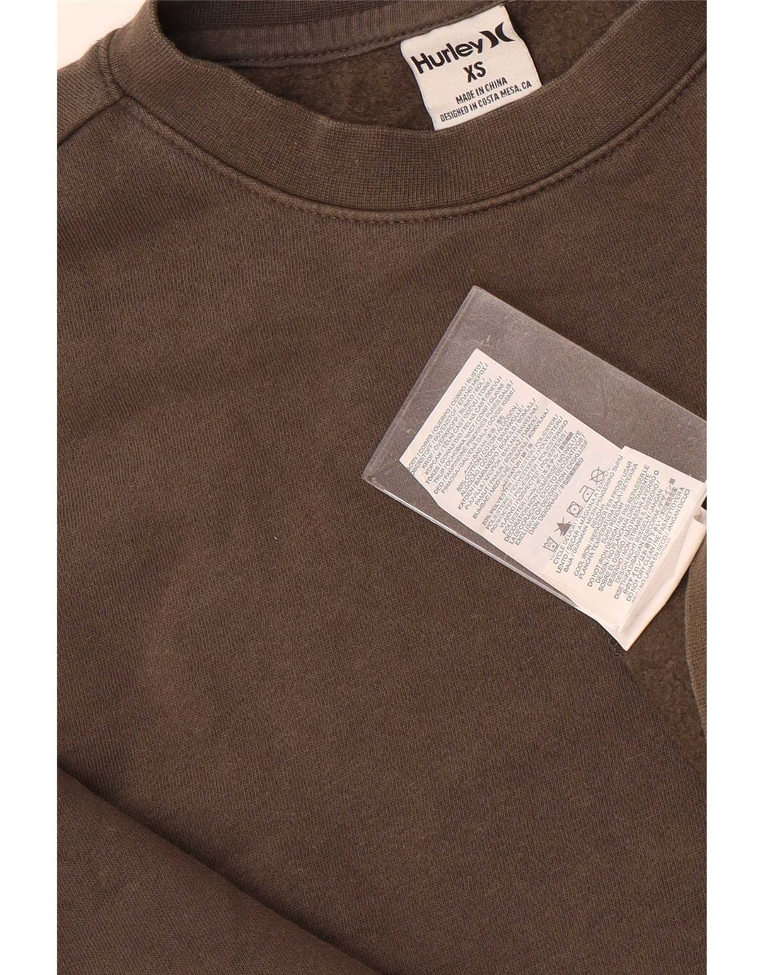 Hurley Herre Grafisk Sweatshirt Jumper XS Brun bomuld