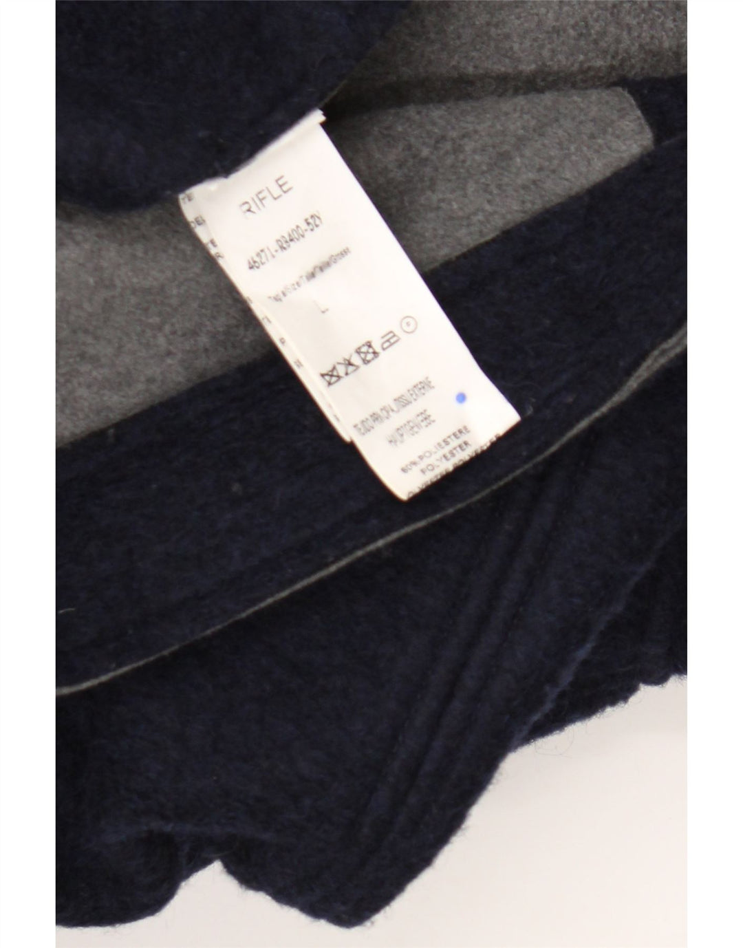 Rifle Herre Military Jacket UK 40 Large Navy Blue Polyester