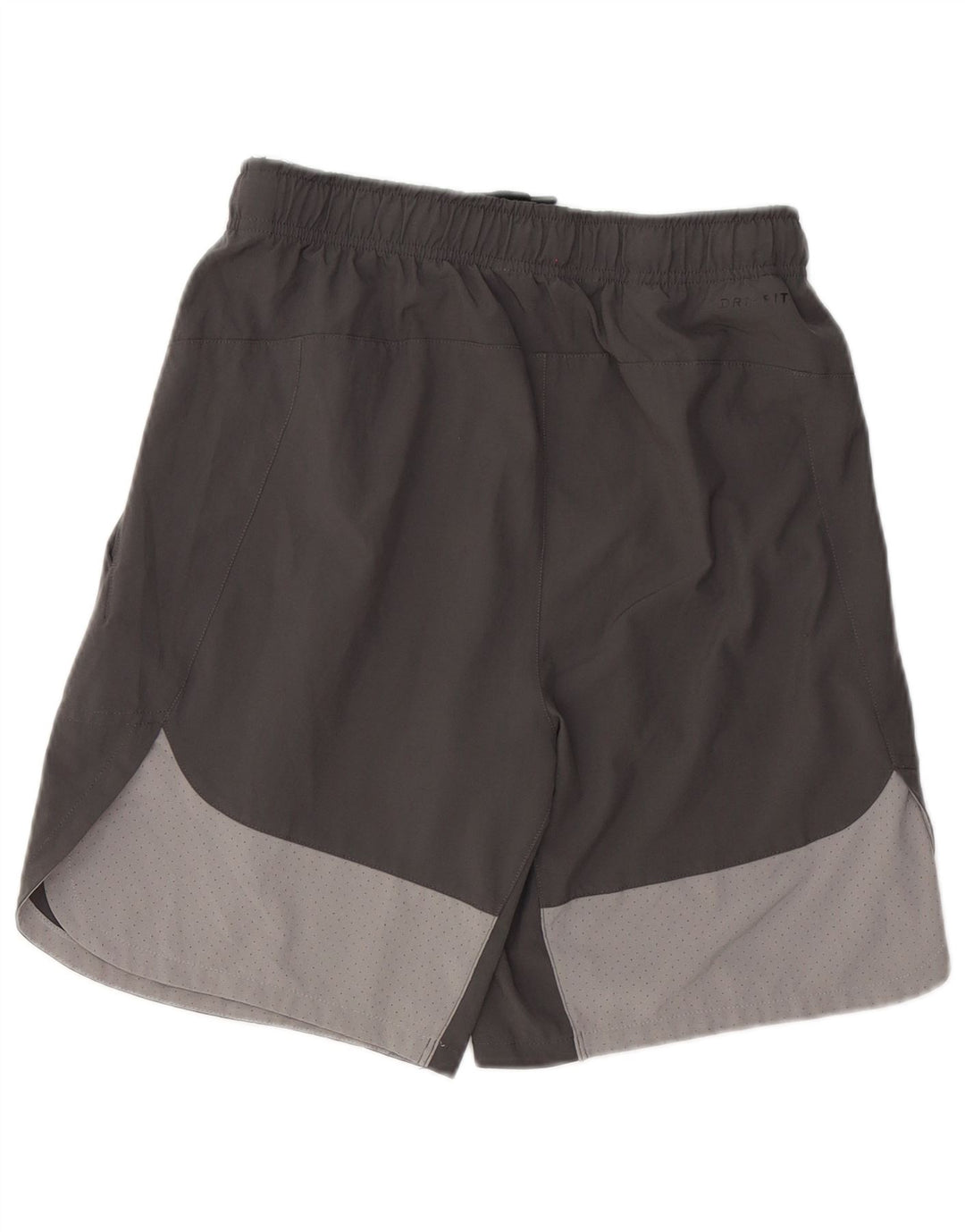 Nike Herre Dri Fit Sportshorts Små Grå Colourblock Polyester