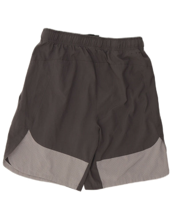 Nike Herre Dri Fit Sportshorts Små Grå Colourblock Polyester