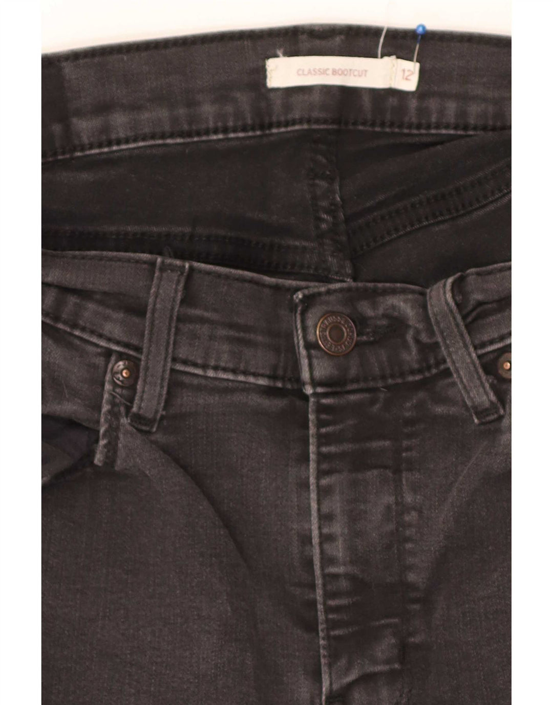 Levi's Dame Classic Fit Bootcut Jeans US 12 Large W30 L29 Sort