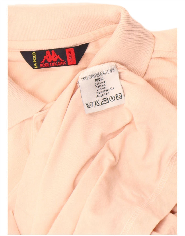 Kappa herre poloskjorte stor pink bomuld
