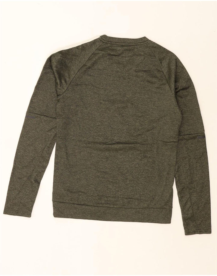 Adidas Herre Climawarm Sweatshirt Jumper XS Khaki Flecked Polyester