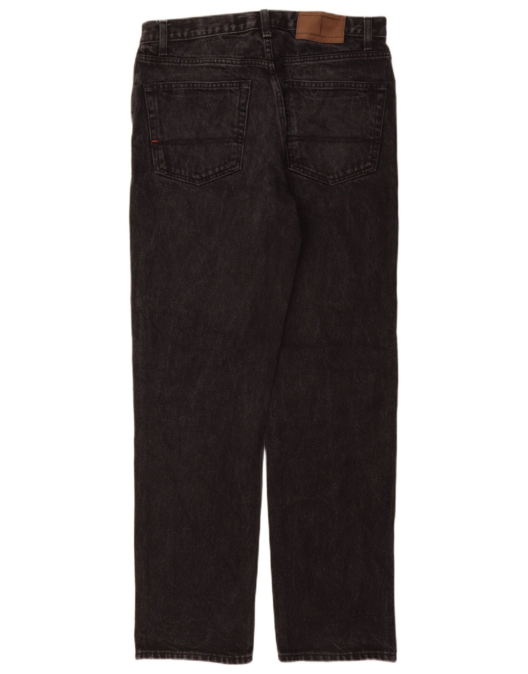 Tommy Hilfiger Herre Straight Jeans W32 L32 Sort Bomuld