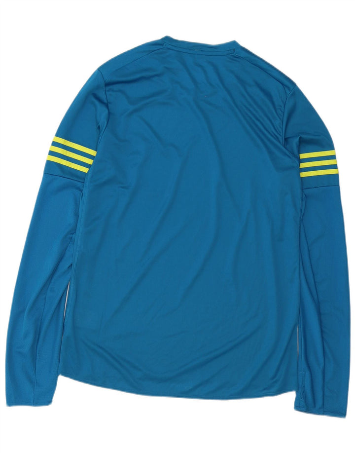 ADIDAS Herre Climalite Top Langærmet Mellemblå Polyester