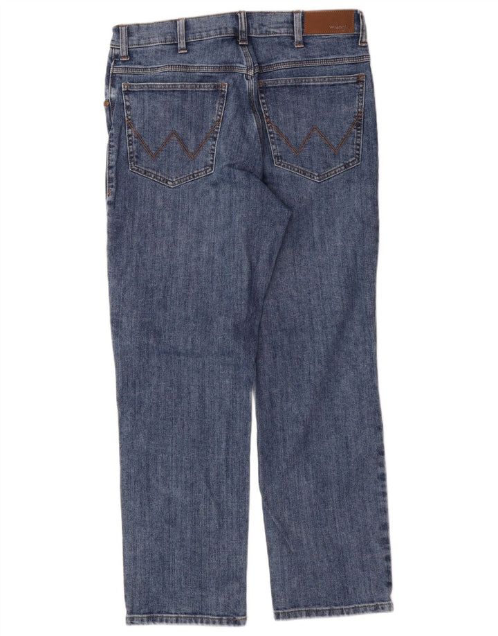 Wrangler Straight Jeans til mænd W34 L30 blå bomuld