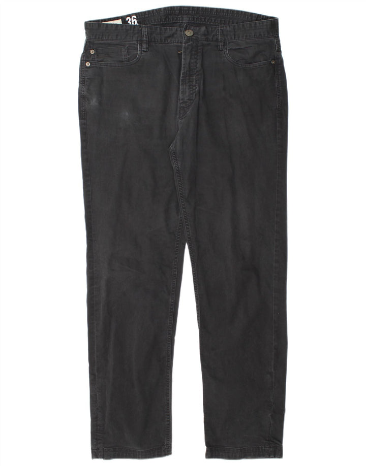 FAT FACE Mens Straight Jeans W36 L32 Black Cotton