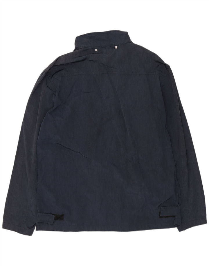 Trussardi Regnjakke til mænd IT 52 XL Marineblå polyamid