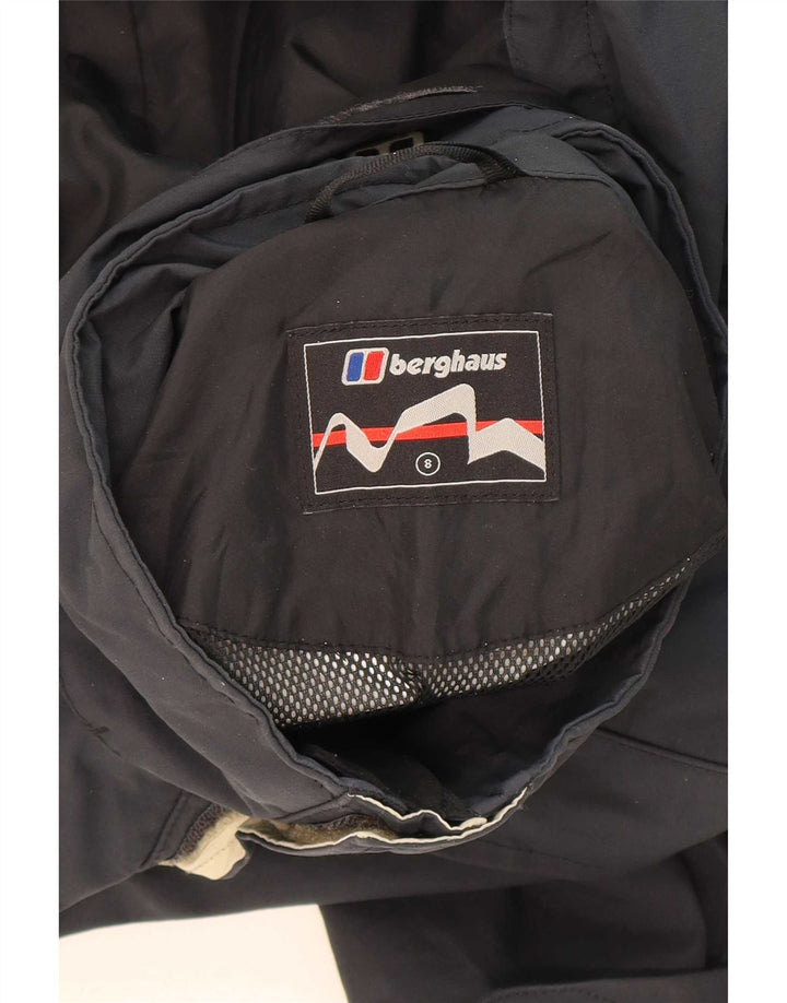 Berghaus Regnjakke med hætte til drenge 7-8 år marineblå nylon