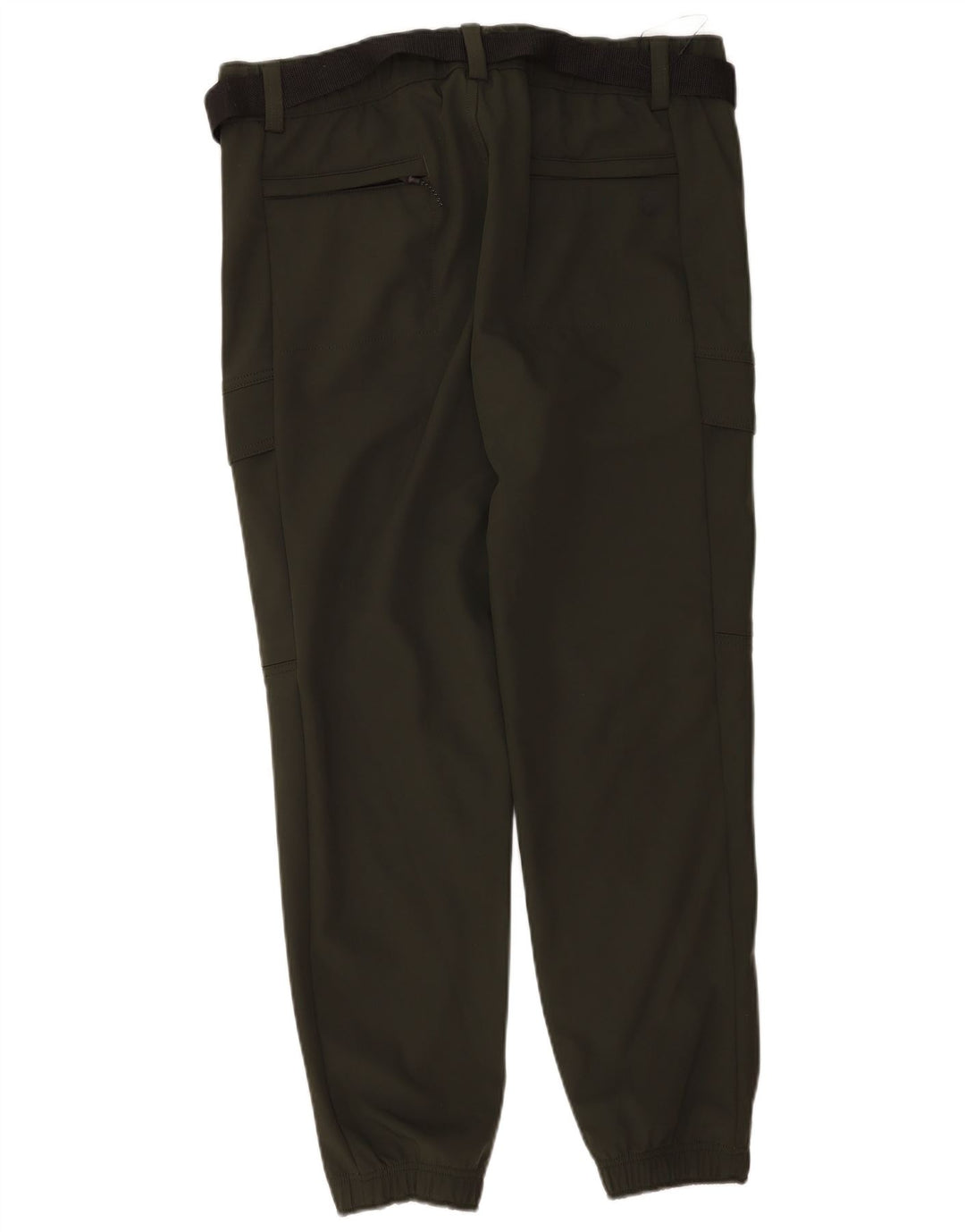Marks & Spencer Herre Straight Cargo Bukser W36 L31 Khaki Polyester