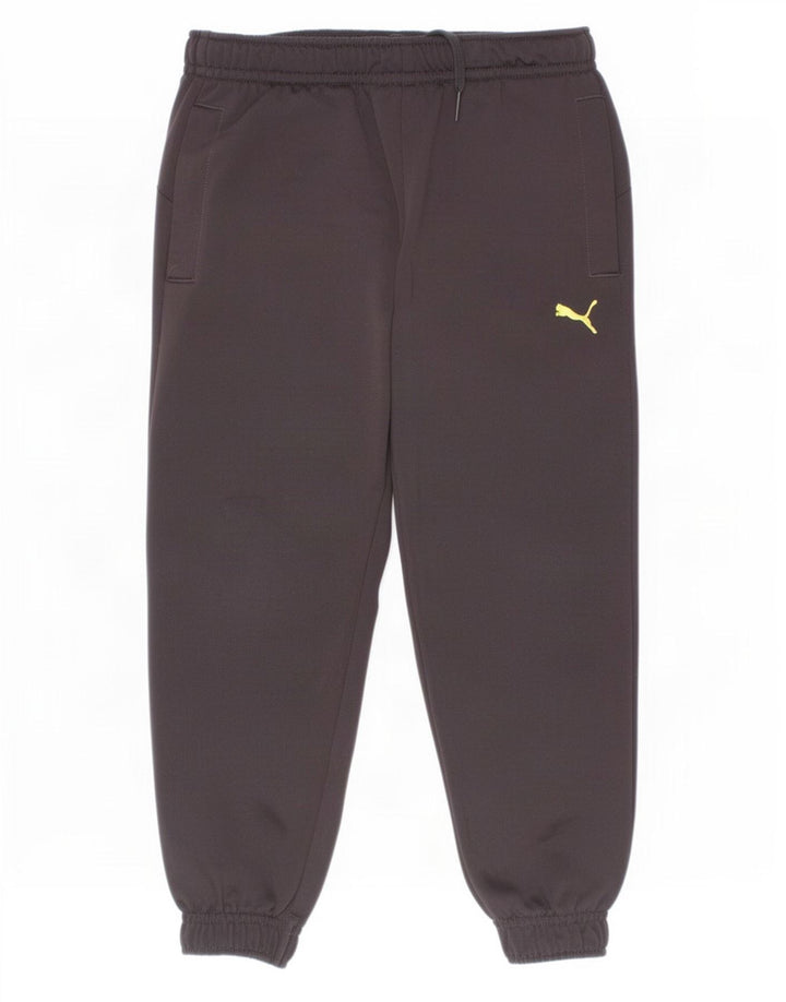 Puma Drenge Træningsdragt Bukser Joggers 5-6 År Sort Polyester