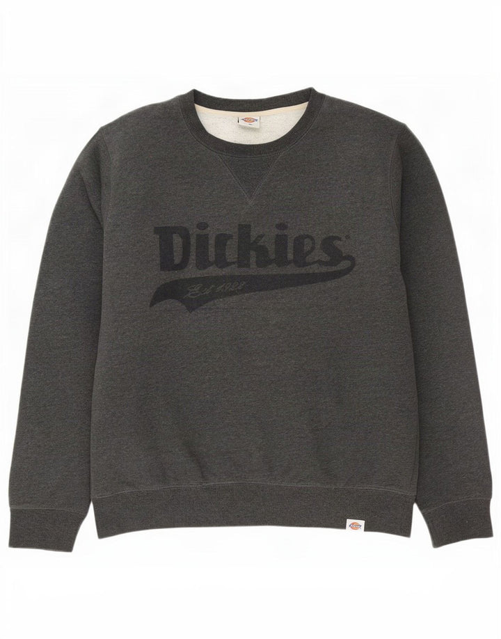 Dickies Herre Grafisk Sweatshirt Jumper Stor Grå Bomuld