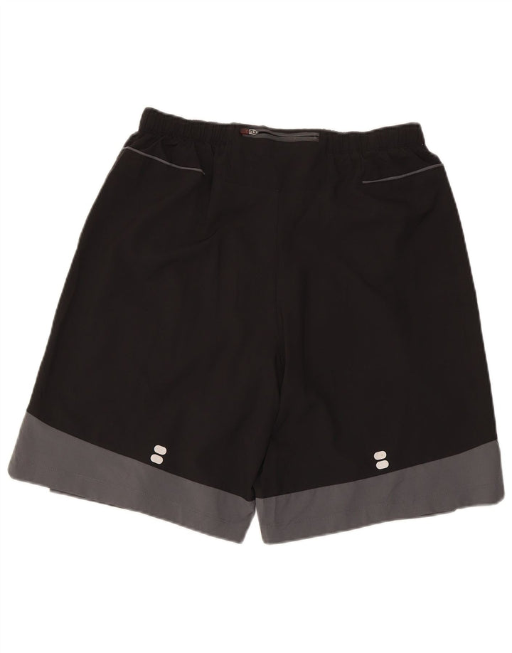 Asics Herre Sportshorts Medium Sort Colourblock Polyester
