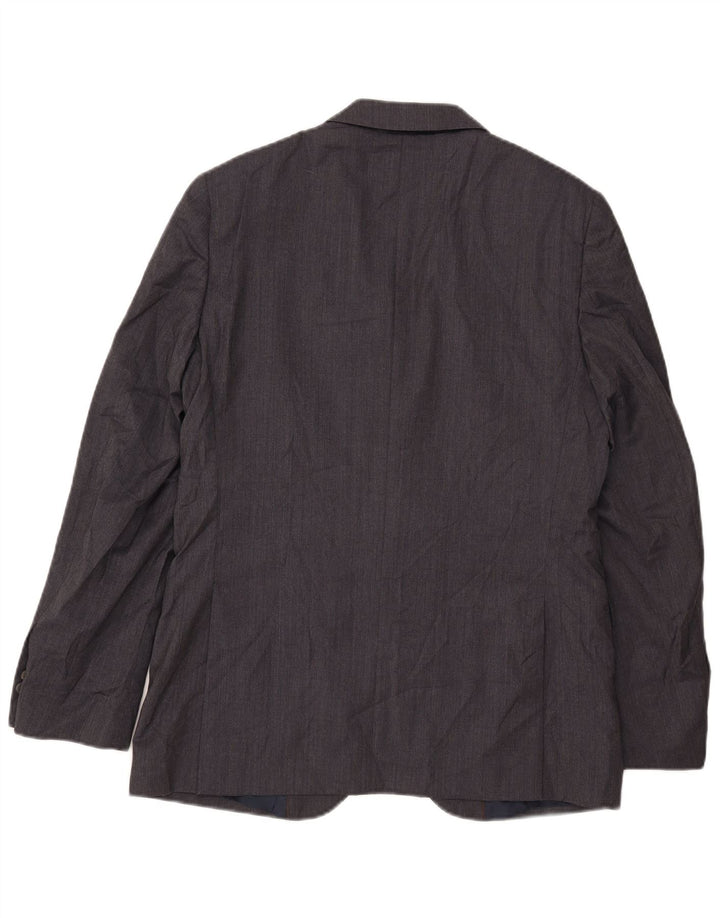 Massimo Dutti Herre 2-knaps blazerjakke EU 50 Medium Grå Uld