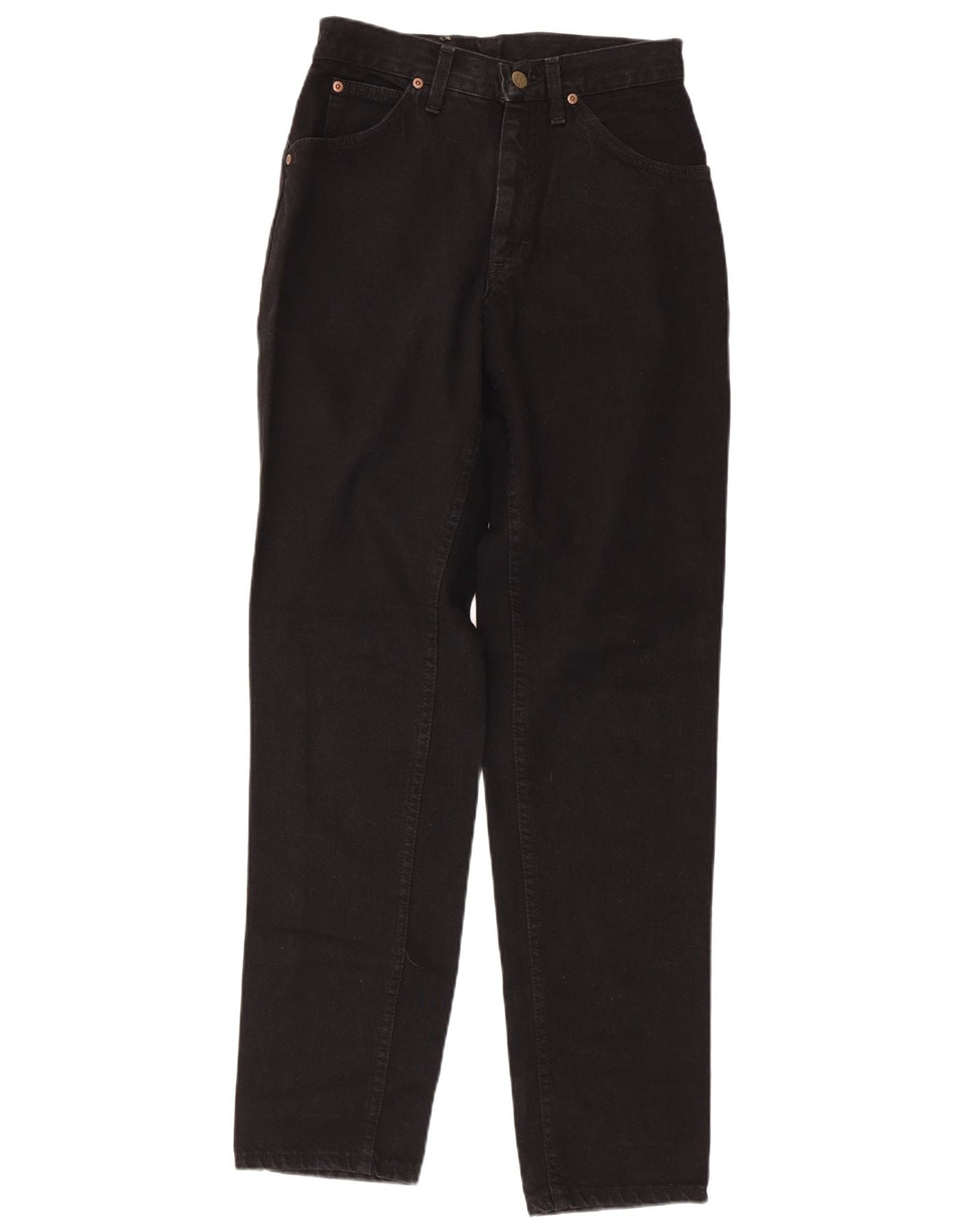 LEE Kvinder Højtaljede tilspidsede Jeans W28 L33 Sort Bomuld