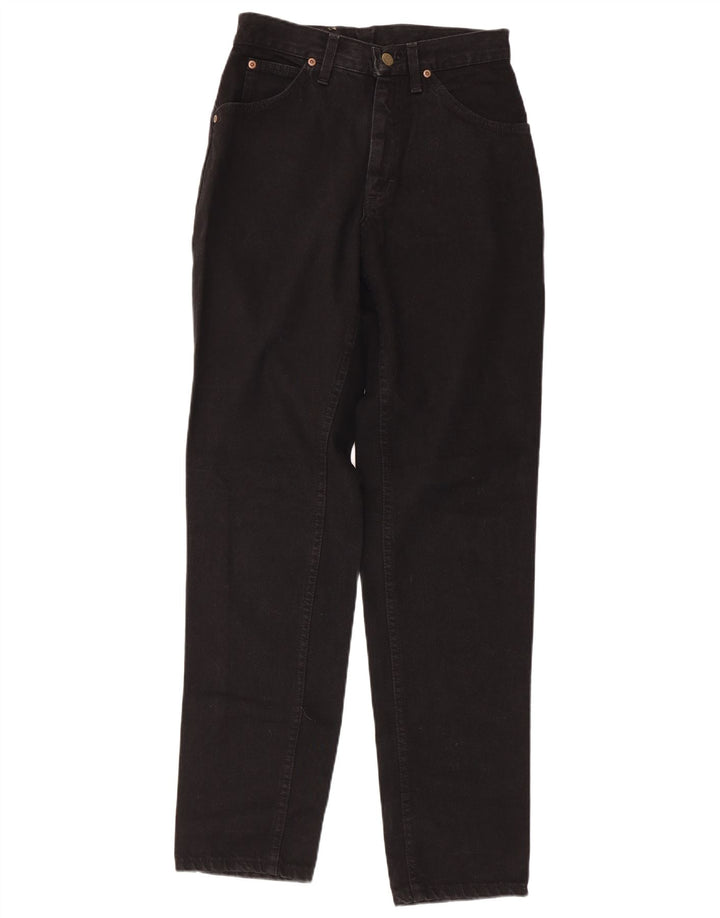 LEE Kvinder Højtaljede tilspidsede Jeans W28 L33 Sort Bomuld