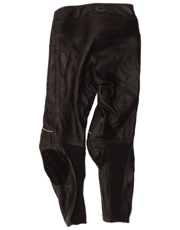 Buffalo Herre Motorstyle Læderbukser UK 42 Medium W32 L27 Sort
