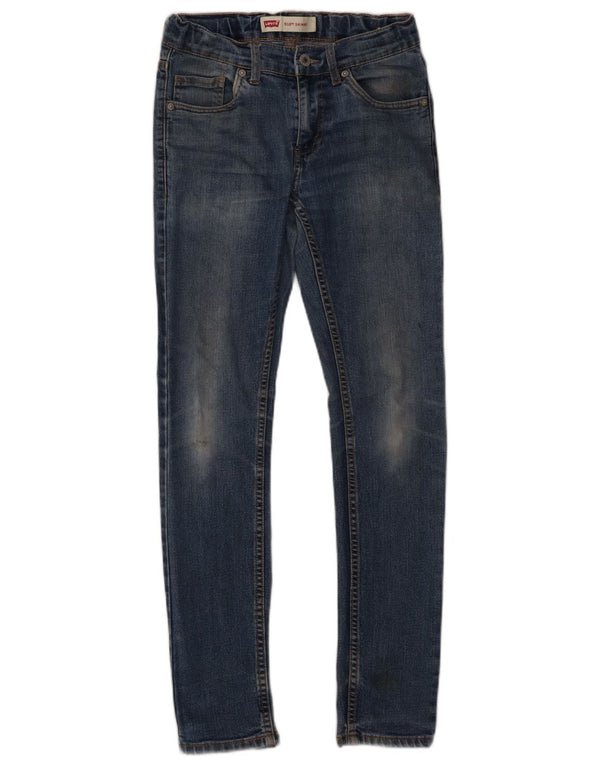 Levi's Boys 510 Skinny Jeans 11-12 år W26 L27 blå bomuld