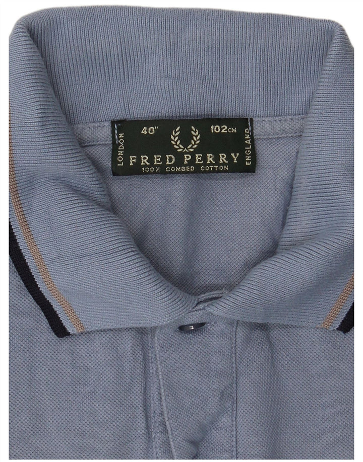 Fred Perry herre poloshirt Medium blå bomuld