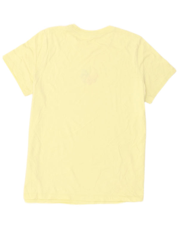 Nike Womens Graphic T-Shirt Top UK 18 XL Yellow Cotton
