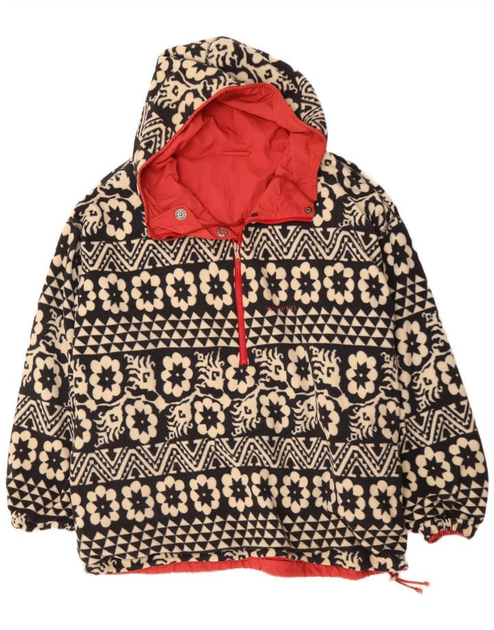 Schoffel Herre hættetrøje Vendbar jakke UK 46 3XL Red Floral Retro