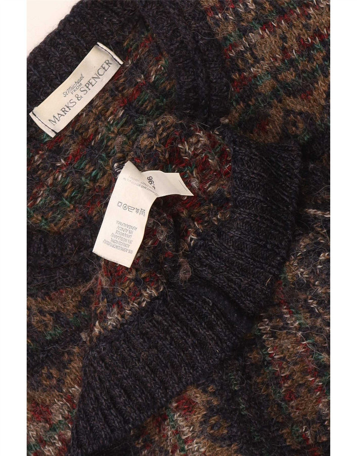 Marks & Spencer Herre Boat Neck Jumper Sweater Medium Flerfarvet