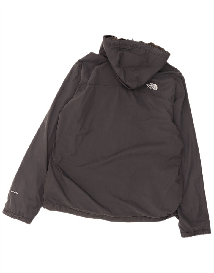The North Face Regnjakke med hætte til mænd UK 40 Stor sort nylon