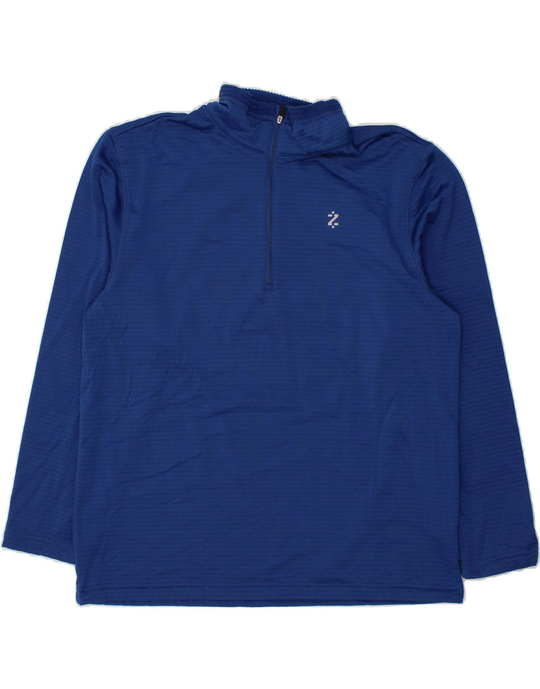 IZOD Mens Zip Neck Sweatshirt Jumper Large Blue Polyester Vintage Izod and Second-Hand Izod from Messina Hembry 