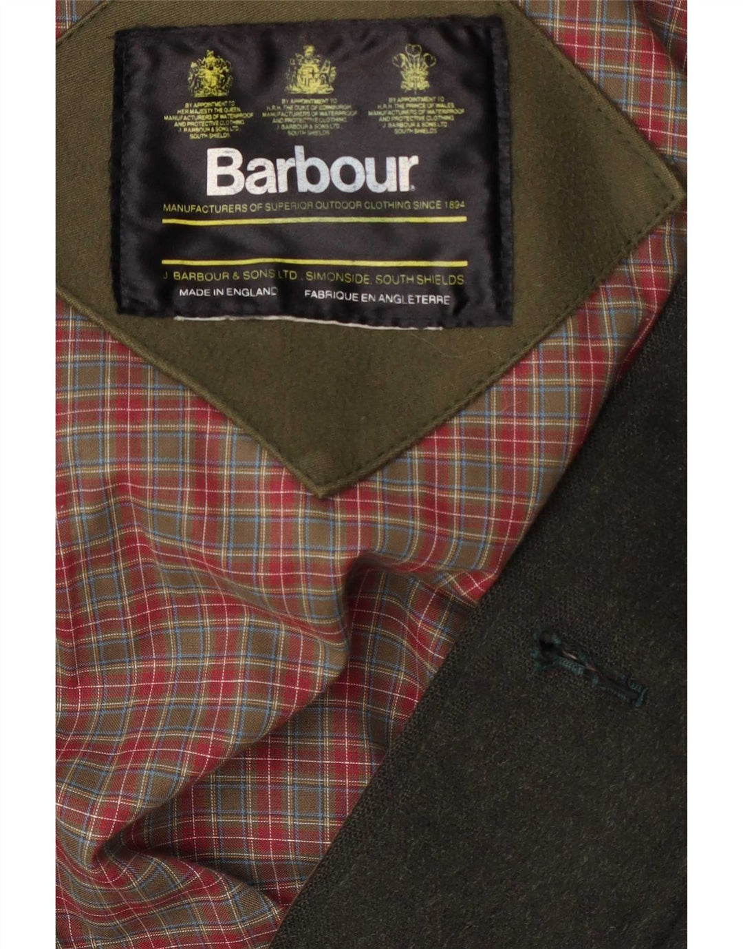 Barbour Herre Utility Jacket UK 42 XL Grøn uld