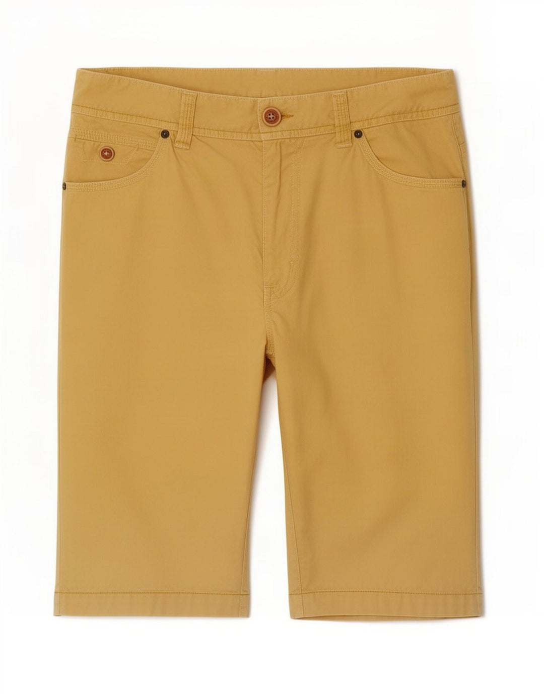 Marlboro Classics Herre Casual Shorts Medium W30 Gul Bomuld