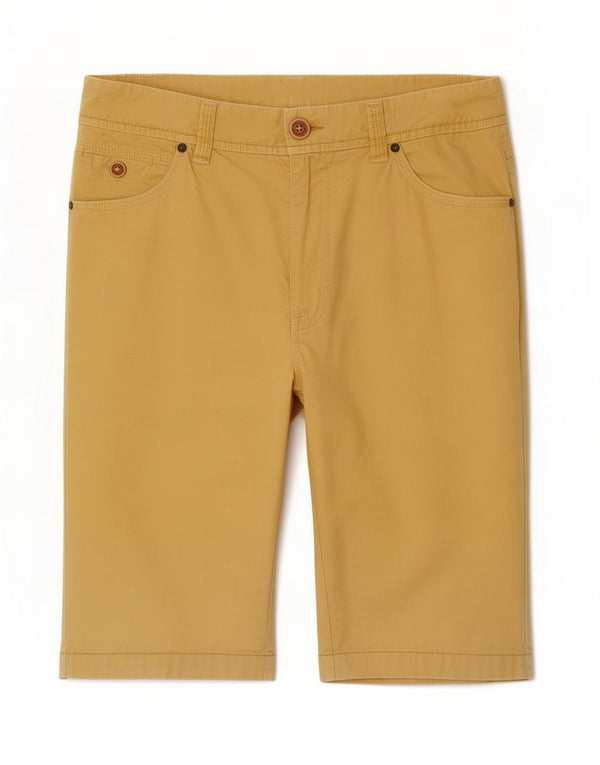 Marlboro Classics Herre Casual Shorts Medium W30 Gul Bomuld