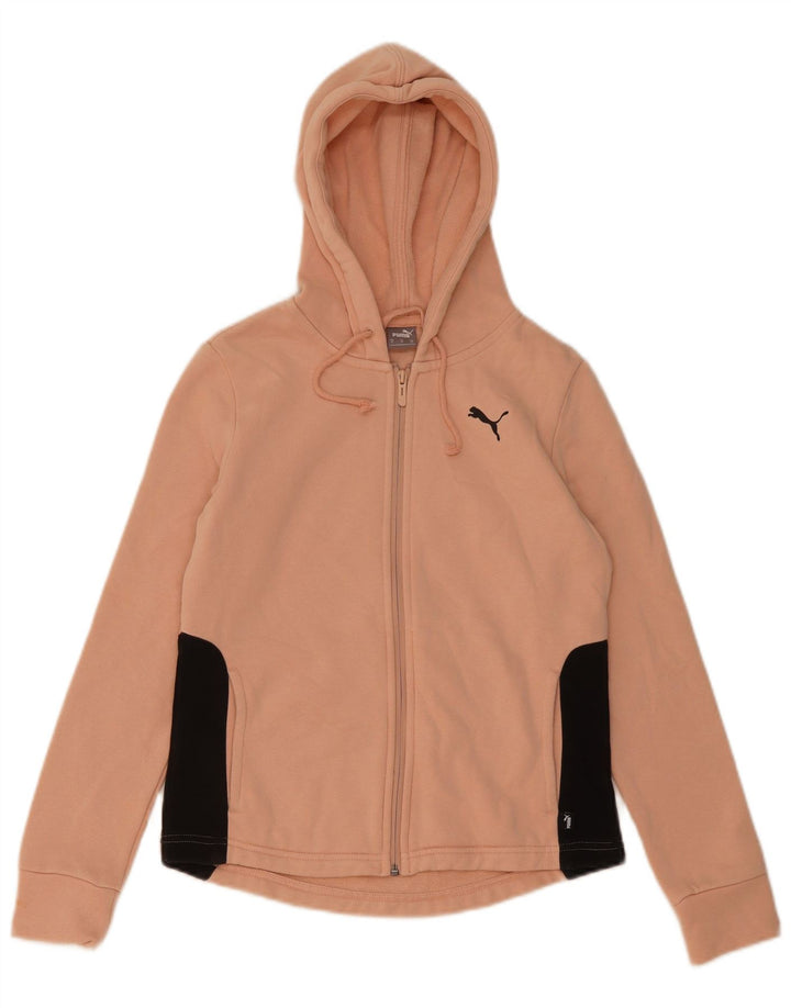 Puma hættetrøje med lynlås til kvinder UK 12 Medium Pink