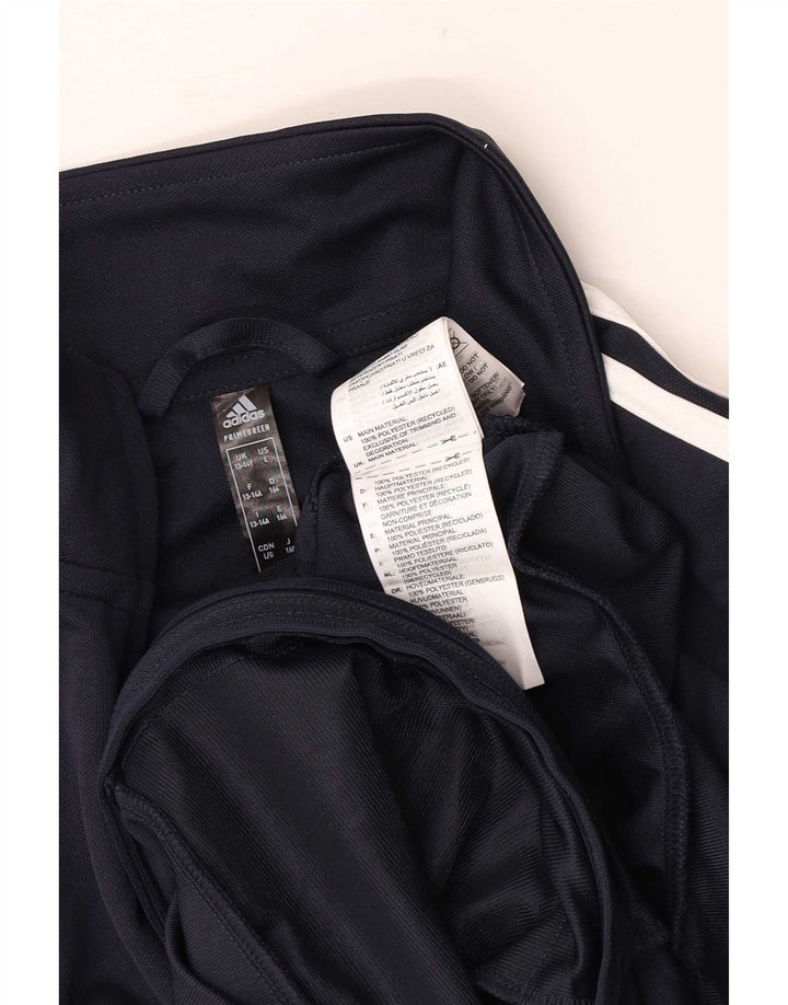 Adidas drenge Aeroready træningsdragt topjakke 13-14 år marineblå polyester