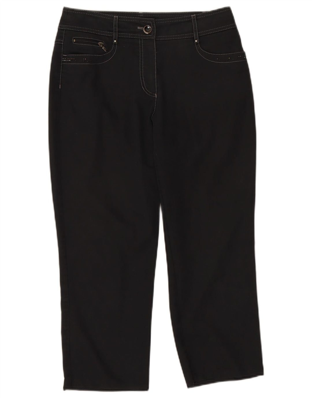 GERRY WEBER Straight cropped bukser til kvinder W30 L23 Sort