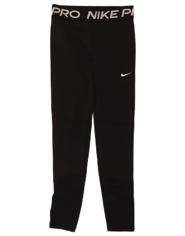 Nike piger Dri Fit grafiske leggings 12-13 år stor sort polyester
