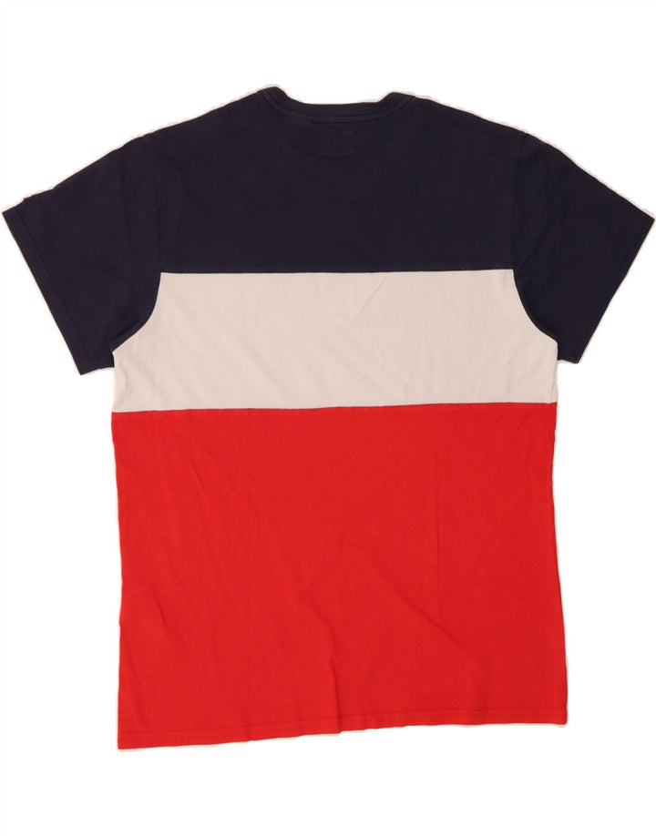 LEVI'S Mens Graphic T-Shirt Top Medium Multicoloured Colourblock Cotton Vintage Levi's and Second-Hand Levi's from Messina Hembry 