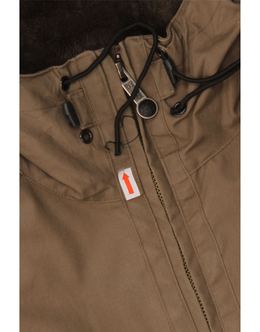 JACK WOLFSKIN Herre Hættevindjakke UK 40/42 Stor Khaki