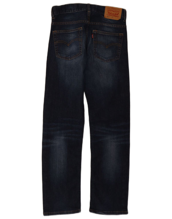 Levi's Boys 504 Regular Straight Jeans 11-12 år W24 L26 Marineblå Bomuld