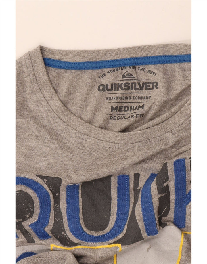 Quiksilver Herre Regular Fit grafisk T-shirt top mellemgrå